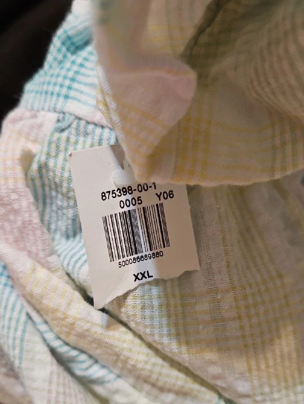 Old Navy Pastel Plaid Puff-Sleeve Peplum Top - Cream, Mint, Pink, Yellow